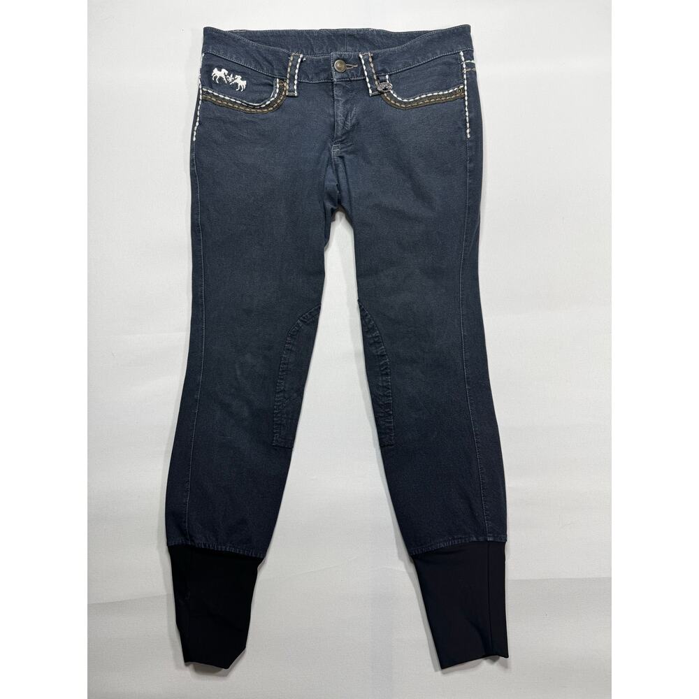 Jessie Jeans Women's Equine Couture Knee Patch Denim Breeches - Size 26 (30x26)โ